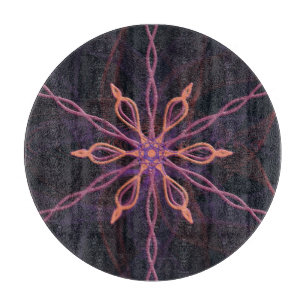 Radial Symmetry Flower Design Cutting Board