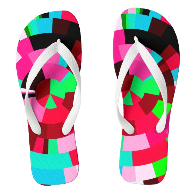 Radial tiles flip flops (Footbed)