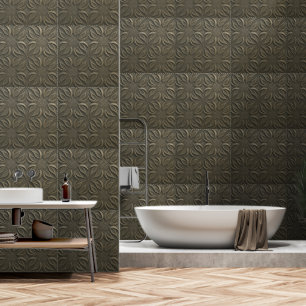 Radian Gold Concrete Slats - Peel & Stick Wallpaper
