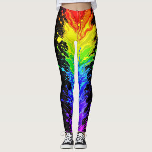 “Radiance” – An Abstract Pride Pattern  Leggings