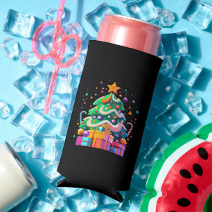 Radiance Christmas Tree Magic Seltzer Can Cooler