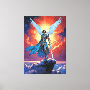 Radiance of Justice Archangel Michael Canvas Print