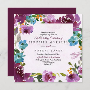 Radiance Wedding Invitation Square
