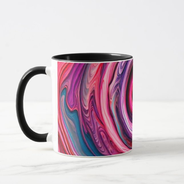 "Radiant Abstract Dance" Mug (Left)