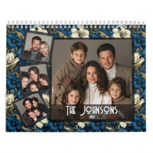 Radiant Amaryllis Floral Motif Family Portait