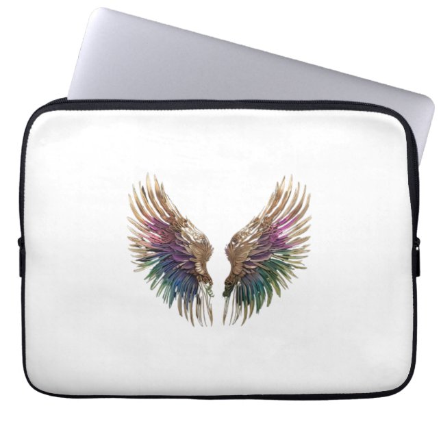 "Radiant Angel Wings Laptop Sleeve" Laptop Sleeve (Front)