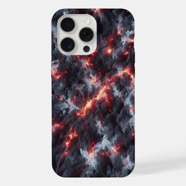 Radiant Ashes Camo, Fiery Explosion iPhone Case (Back)