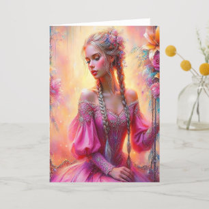 Radiant Beauty in Pink: A Timeless Card for Every 