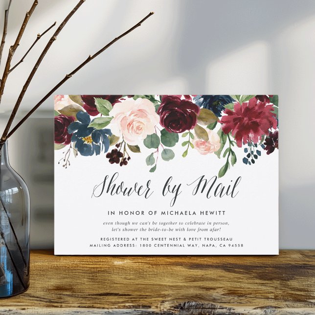 Radiant Bloom Baby or Bridal Shower By Mail Invitation (Creator Uploaded)