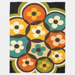 Radiant Bloom Cluster Fleece Blanket