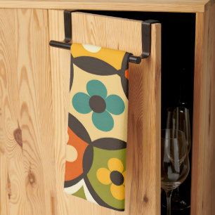 Radiant Bloom Cluster Tea Towel