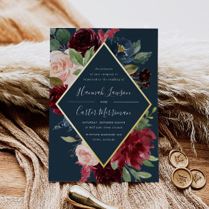 Radiant Bloom Floral Frame Wedding