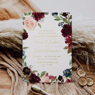 Radiant Bloom Floral Frame Wedding