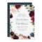 Radiant Bloom Floral Frame Wedding Invitation