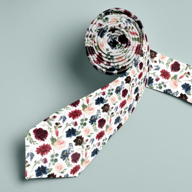 Radiant Bloom | Floral Patterned Tie