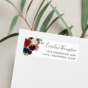 Radiant Bloom   Floral Return Address