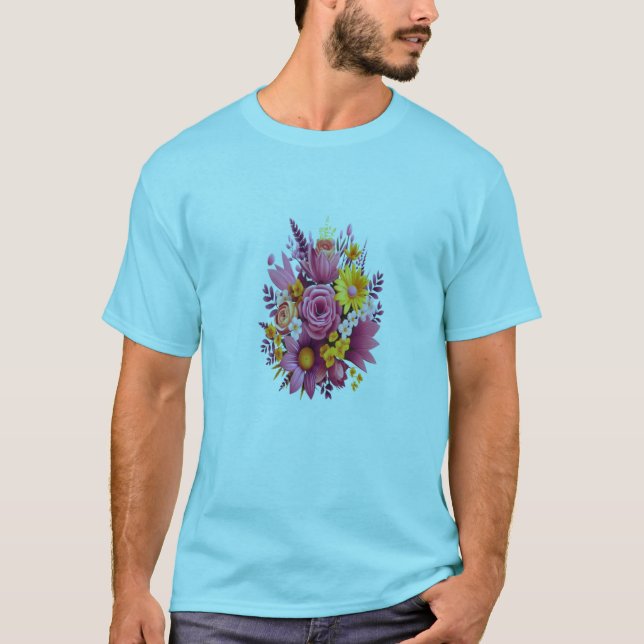 Radiant Bloom Floral Tee (Front)