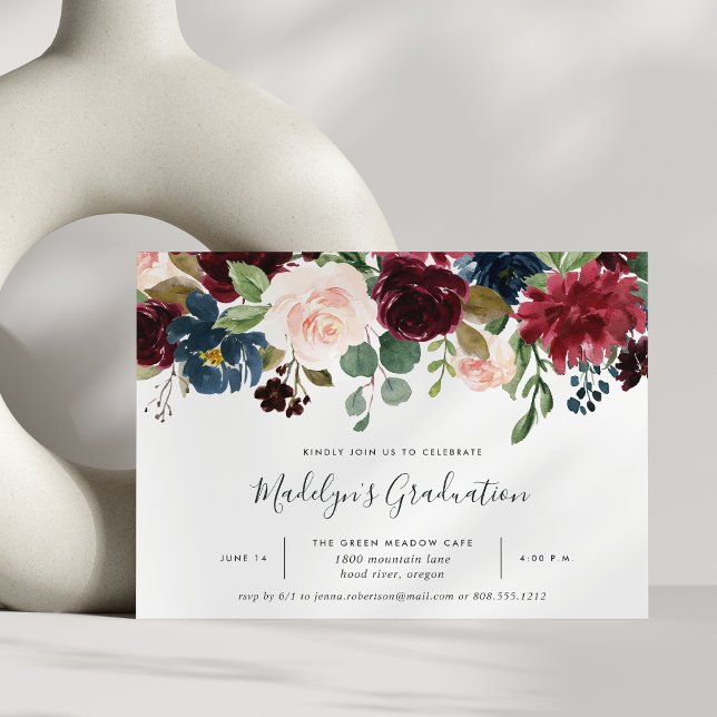 Radiant Bloom Graduation Party Invitation (Creator Uploaded)