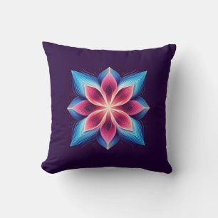 Radiant Bloom Mandala Cushion