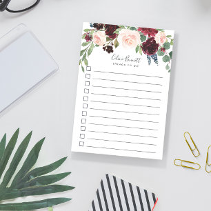 Radiant Bloom Personalised To-Do List Post-it Notes