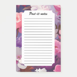 Radiant Bloom Petal Rhapsody Post-it Notes