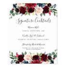 Radiant Bloom Signature Cocktail Menu Sign