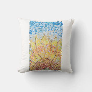 Radiant Bloom Sunflower Cushion