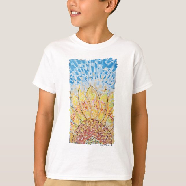 Radiant Bloom Sunflower T-Shirt (Front)