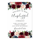 Radiant Bloom Unplugged Wedding Ceremony Sign