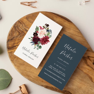 Radiant Bloom Vertical Business Card