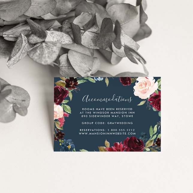 Radiant Bloom Wedding Hotel Accommodation Cards (Creator Uploaded)