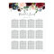 Radiant Bloom Wedding Seating Chart