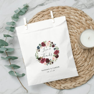 Radiant Bloom Wedding Thank You Favour Bags