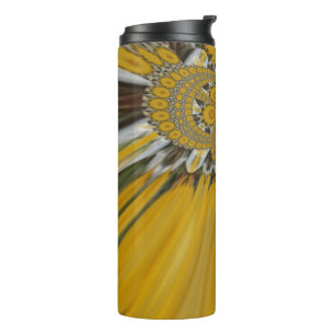 Radiant Blooms: Golden Sunflower: Eco Chic Design Thermal Tumbler