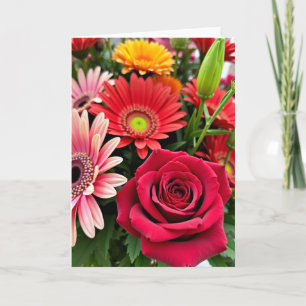 Radiant Blooms Mothers Day Card