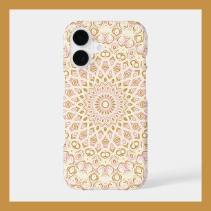 Radiant Blush Gold Abstract Pattern