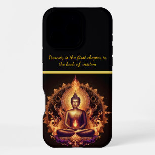 Radiant Buddha in a moment of calm. iPhone 16 Pro Max Case
