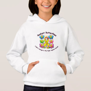 "Radiant Butterflies: Yellow Ribbon Hoodie"