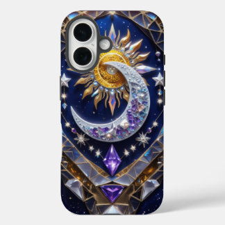 Radiant Celestial Sun and Moon Design  iPhone 16 Case