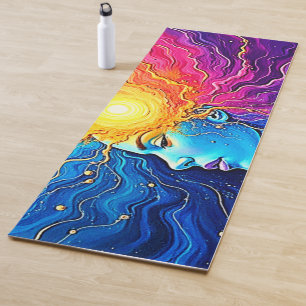Radiant Cosmic Mind Awakening Yoga Mat