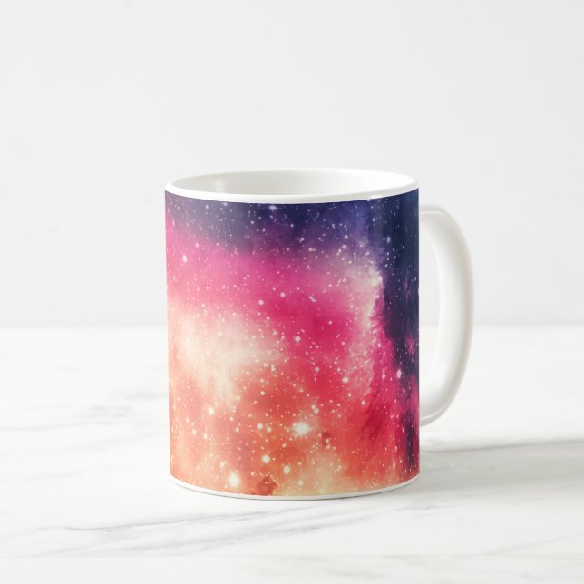Radiant Cosmic Nebula Coffee Mug (Front Right)