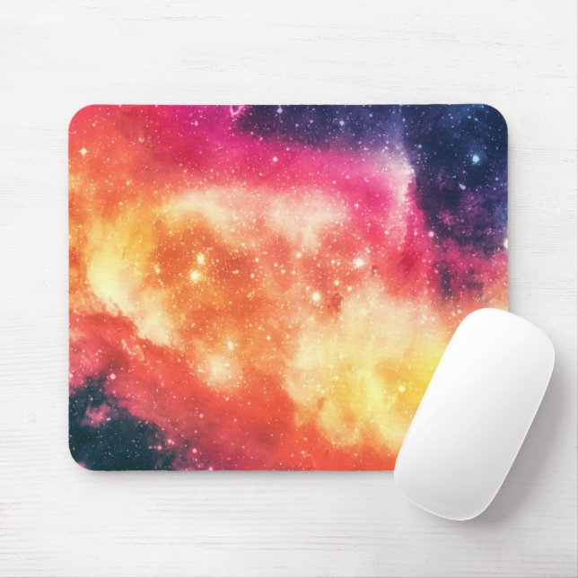 Radiant Cosmic Nebula Mouse Mat (With Mouse)