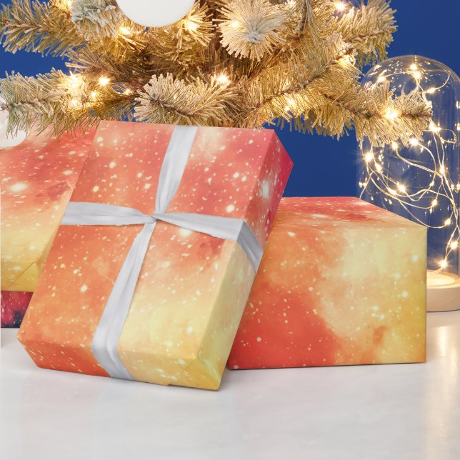 Radiant Cosmic Nebula Wrapping Paper (Holidays)