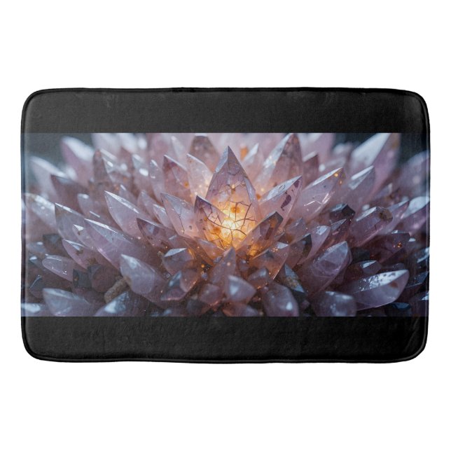 Radiant Crystal Heart Bath Mat (Front)