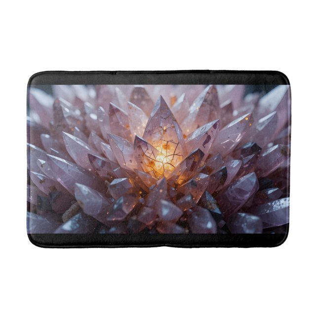 Radiant Crystal Heart Bath Mat (Front)