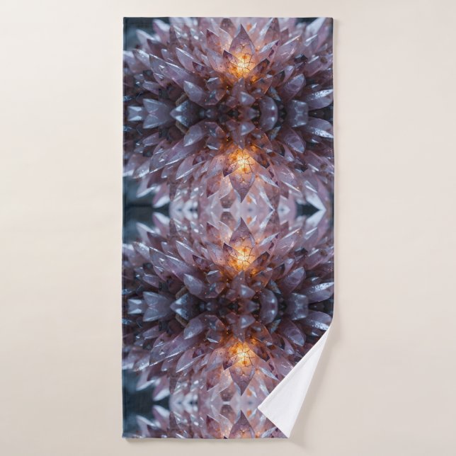 Radiant Crystal Heart Bath Towel (Bath Towel)