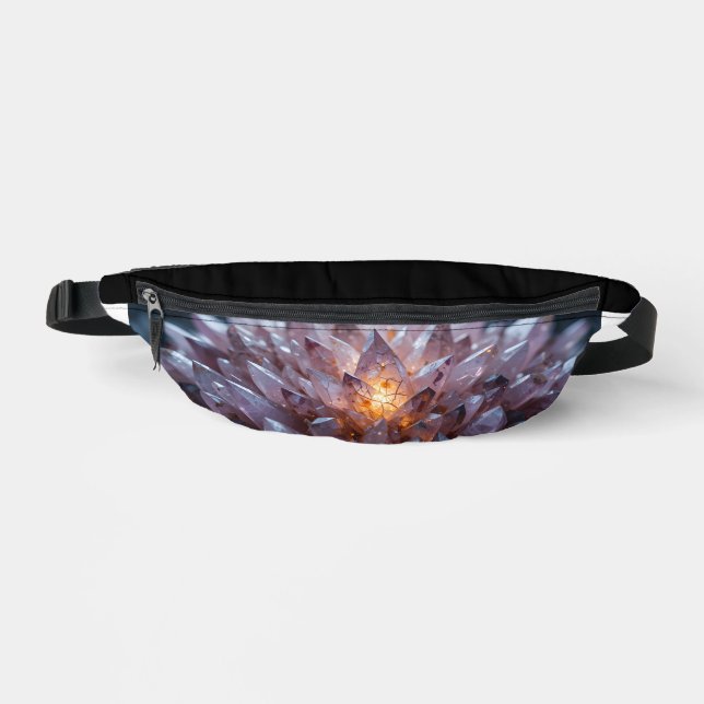 Radiant Crystal Heart Bum Bags (Front)