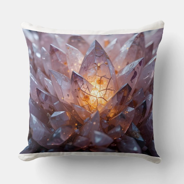 Radiant Crystal Heart Cushion (Front)