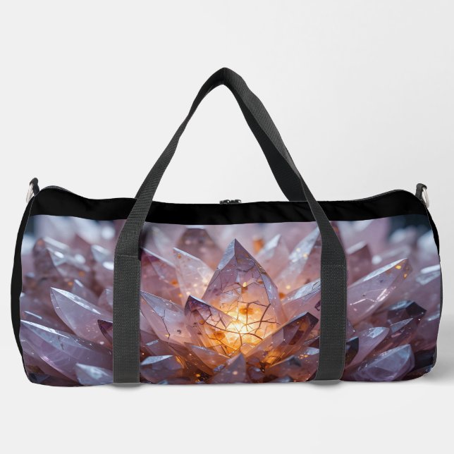 Radiant Crystal Heart Duffle Bag (Front)