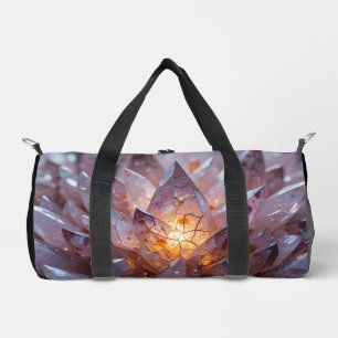 Radiant Crystal Heart Duffle Bag